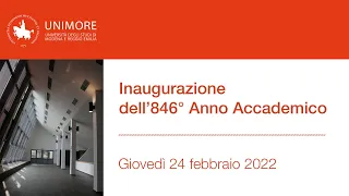 Inaugurazione 846° Anno Accademico Unimore - A.A. 2021/2022