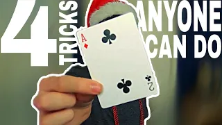 4 Incredible Card Tricks ANYONE Can Do! - Magic Tutorial