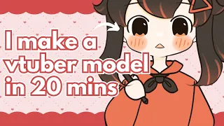 I make a vtuber model in 20 mins | Workflow