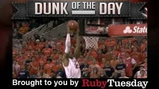 Akil Mitchell - Virginia- Ruby Tuesday Dunk of the Day