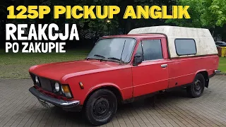 REAKCJE po zakupie Fiata 125p PICKUP ANGLIK | 1980 rok 1500 | FSO Pomorze