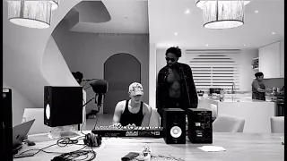 Dpat with Brent Faiyaz while producing "Pistachios"