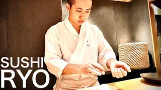 OMAKASE AT SUSHI RYO -Ginza,Tokyo - August 2021 - Japanese Food [English Subtitles]