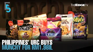 EVENING 5: Philippines' URC buys Munchy Food for RM1.9bil
