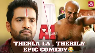 Santhanam's Epic Kalaai😅 | A1 | Comedy Scenes | Tara Alisha Berry | Johnson K | Sun NXT