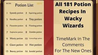 All 181 Potion Recipes In Wacky Wizards