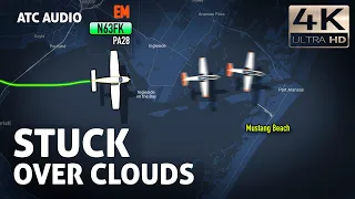 Navi Pilots Escorting Confused Pilot During Bad Weather Conditions. Real ATC Audio