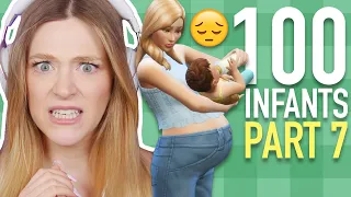 Can I Keep 10 Sims Happy At Once? | 100 BABY CHALLENGE SPEEDRUN | Part 7