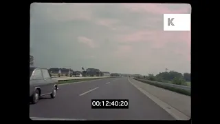 POV Driving Along German Autobahn, 1960s 35mm