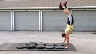 Ascending Handstand walk up plates