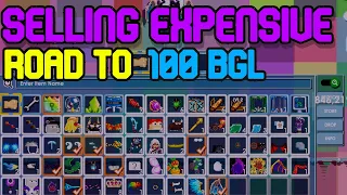 SELLING All My EXPENSIVE Items To Get 80 BGLS! | Growtopia | 2022
