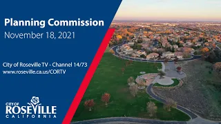 Planning Commission Meeting of November 18, 2021 - City of Roseville, CA