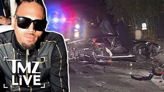 Chris Brown's Lambo Totaled In Beverly Hills | TMZ Live