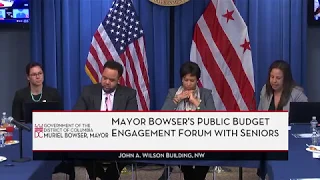 Mayoral FY 2019 Budget Engagement Forum with Seniors, 2/20/18