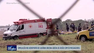 JSD - Simulação de acidente de avião no aeroporto de Goiânia