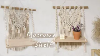DIY Boho Home Decor | Macrame Shelf | Wall Hanging Shelf