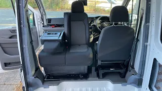 VW Crafter 2017+ Double Swivel Seat Base Installation.