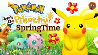 Pokemon Spring Fun Run | Springtime Run and Freeze | Pikachu Brain Break | PhonicsMan Fitness