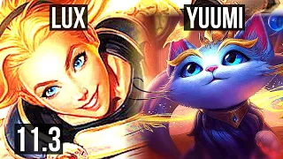 LUX & Kalista vs YUUMI & Ezreal (SUPPORT) | 1/0/8, 1.7M mastery, 1000+ games | KR Diamond | v11.3