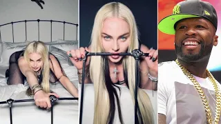 Cover yo 63 year old A** up grandma! 50 Cent DESTROYS Madonna for senior citizen Like a Virgin pics!