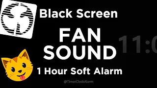 Звук вентилятора 🖥 Черный экран ⏰ Таймер на 11 часов + будильник на 1 час 😴 Сон и релаксация