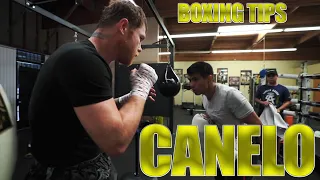 Canelo Giving Defensive Tips To Joselito Velazquez