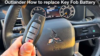 2022 Mitsubishi Outlander How to replace key fob battery