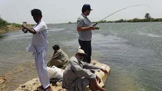 Picnic at Hale Jheel (Lake) and Chillia Dam  Sindh 2018 - Snakehead Fishing