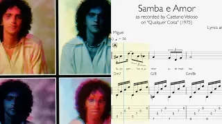 Transcription //  "Samba e Amor" - Caetano Veloso