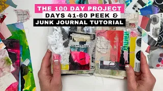 The 100 Day Project Days 41-60 Peek & Junk Journal Tutorial