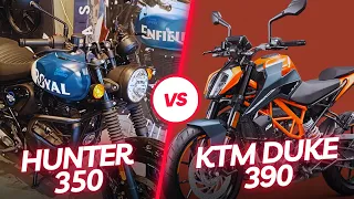 Royal Enfield Hunter 350 VS KTM Duke 390 || Royal Enfield VS KTM