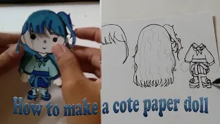 How to make a cute paper doll /20 B