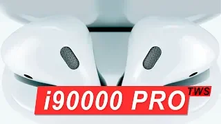 i90000 PRO TWS - обзор наверно лучшей копии на AirPods 2 с возможностью управления громкостью