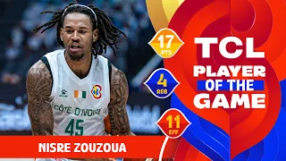 Nisre Zouzoua (17 PTS) | TCL Player Of The Game | CIV vs IRI | FIBA Basketball World Cup 2023