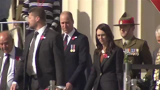 Duke of Cambridge attends Auckland Museum Anzac Day service