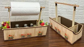 Diy Organizer/ Diy Kitchen Organizer/ Diy Paper towel Holder/ منظم مطبخ يدوي