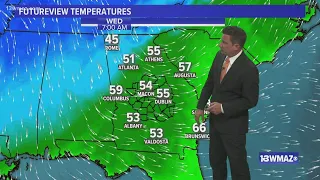 Staying dry through the work week, but cold front comes in Saturday