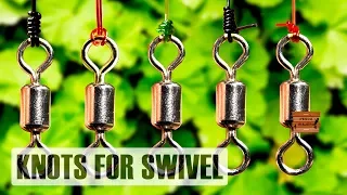 Fishing knots / How to tie a swivel (5 swivel knots)