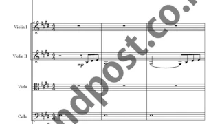 Beauty and the Beast score_soprano,2violin,viola,cello,piano score