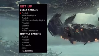 transformers 5 - menu Set Up dvd HD