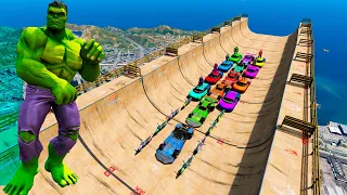 Ramps jumping challenge GTA 5 mod Sport cars Nero Motocross Sanchez Bike Ramp Buggy