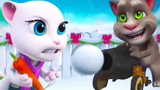 SNOW WARS! ❄️ 😡 | TALKING TOM SHORTS | WildBrain Kids