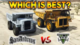 GTA 5 DUMP VS GTA SAN ANDREAS DUMP (WHICH IS BEST?)