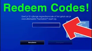 PS4 How to REDEEM CODES! New!