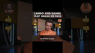 Lando and Daniel Play Smash or Pass Verstappen vs Hamilton #landonorris #danielricciardo #f1shorts