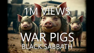 War Pigs by Black Sabbath, but every lyric is an AI generated image