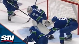 Canucks' Thatcher Demko Robs Stars' Wyatt Johnston With Incredible Glove Save