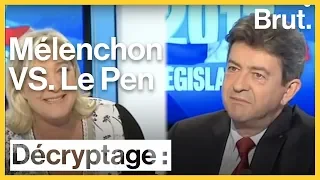Mélenchon VS Le Pen : 15 ans de clash