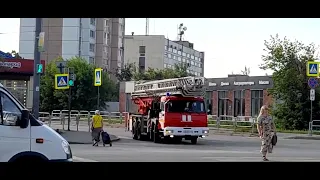 пожарная автолестница АЛ-50 КамАЗ 65115
