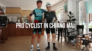 Riding with Ide Schelling WORLD TOUR PRO cyclist in Chiang Mai